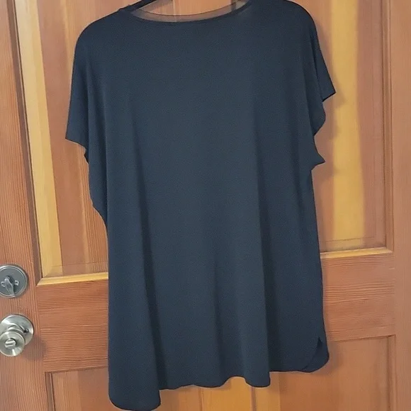 Bar III Women's Black V-Neck Top XL - Picture 7 of 7